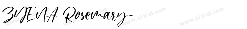 ZYENA Rosemary字体转换